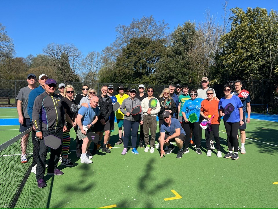 Cardiff Pickleball Club members together on court